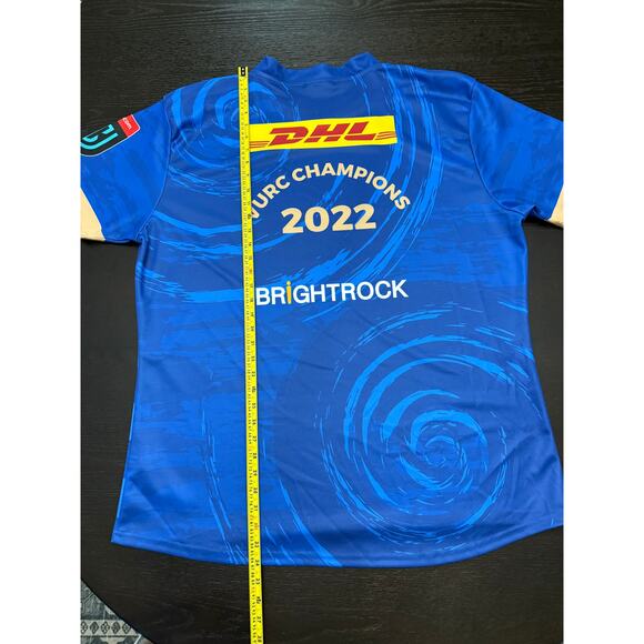 DHL Stormers 2022 URC Champions Jersey #32/500 BLK 5XL Rugby Shirt - Picture 7 of 10